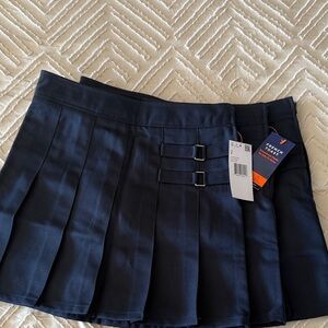 French Toast Navy Pleated uniform Skirt